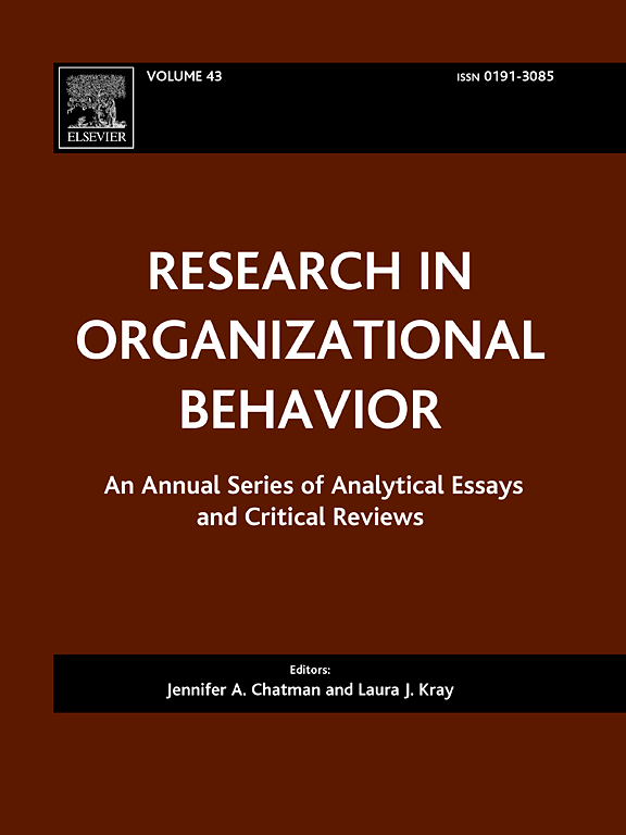Go to journal home page - Research in Organizational Behavior